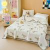 100% Cotton Blanket Breathable Towel for Kids Blankets Skin-friendly Plaid Nap Blankets Super Soft Bedsheet Travel Shawl