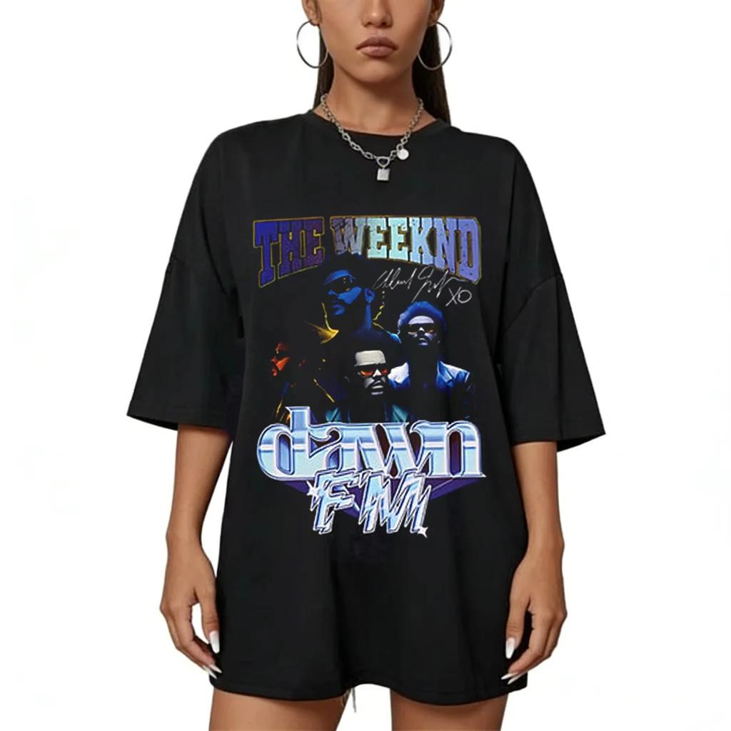 Neues The Weeknd 2026 After Hours Til Dawn Welttournee Baumwolle Kurzarm T-Shirt Geschenk für Fans Unisex RB Stil T-Shirts Tops