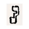 Modern Abstract Line Art Beige Black Minimalist Canvas Painting Poster Print Wall Pictures Living Room Interior Home Decoration