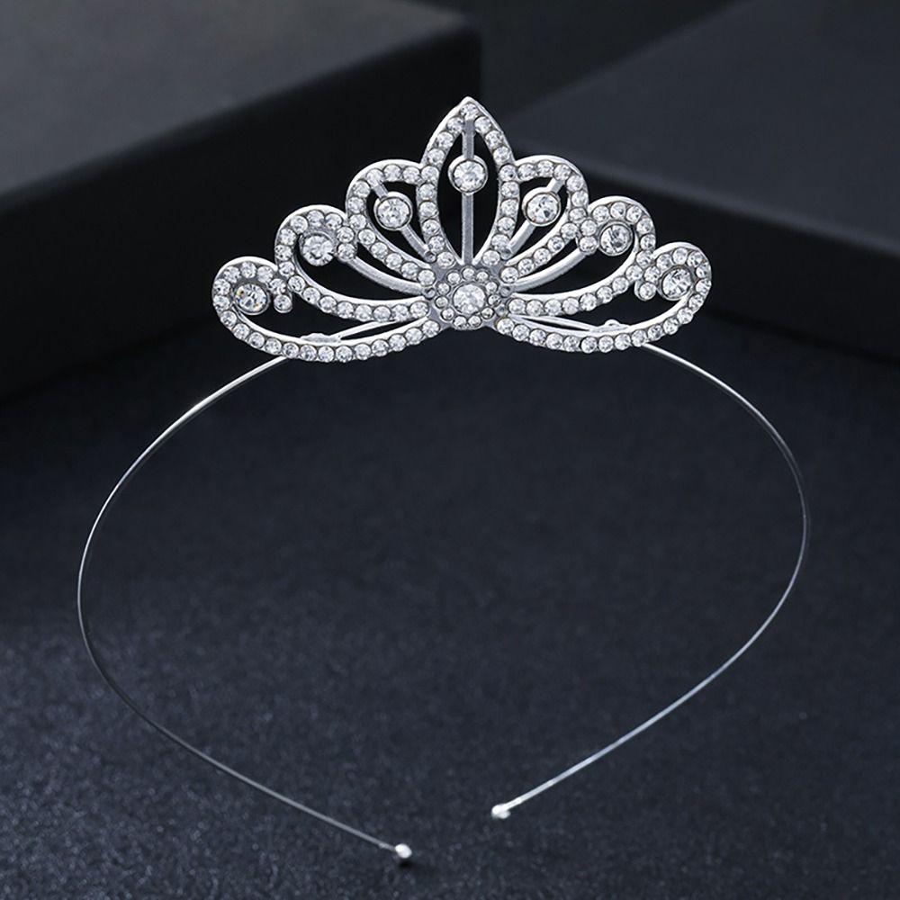 Shining Rhinestone Hair Hoop Rhinestone Bridal Hair Accessories Headwear Crown Hair Band  Wedding