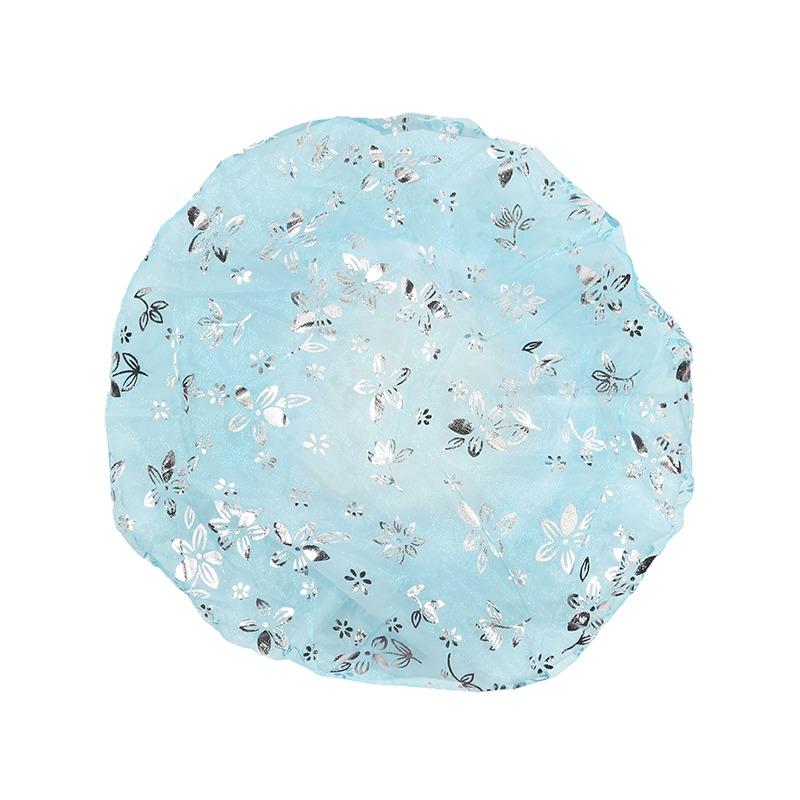 Waterproof Shower Cap For Women Thicken Elastic Bath Hat Oil Proof Kitchen Hair Salon Sanitary Hat Cute Bathroom Accessories Shower Supplies