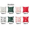 Christmas Tree Christmas Chenille Pillowcase INS Style Cushion Cover Throw Pillowcover  Sofa/Bed