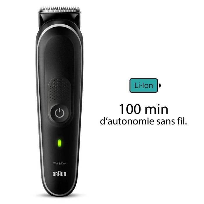 Tondeuse tout-en-un - braun - series 5 mgk5440 - 10 en 1 - kit pour barbe, cheveux, rasage du corps &amp; bien plus