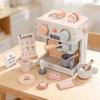 Baby Preted Toy Wooden Coffee Machine Children Kitchen Toy Games Children Montessori Educational Cosplay Indoor Diy Toys