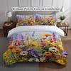 Floral Bedding Set Plants Duvet Cover Set Quilt Cover With Pillowcase For Bedroom Decor Birthday Gift Halloween Christmas Gift