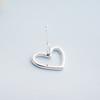 Xiaomi Female Heart Stud Earring 100% 925 Sterling Silver Earrings For Women Gift Sterling-silver-jewelry Pendientes Mujer