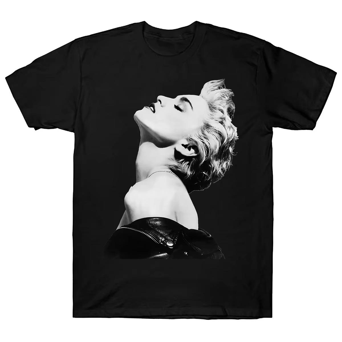 Modische Kurzarm-Oberteile Ropa Hombre Retro 1994 Madonna Bradford Gallery T-Shirt S white