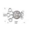 Novelty Lock Magnetic Necklace Clasp Sunflower Stackable Necklace Connector Closure Bracelet Extender for Jewelry Making