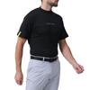 FootJoy DRY THROUGHLIGHT X-Block Short Sleeve Mock Neck Shirt, Black, Men's, Medium, FJ-S24-S04, 81800-M