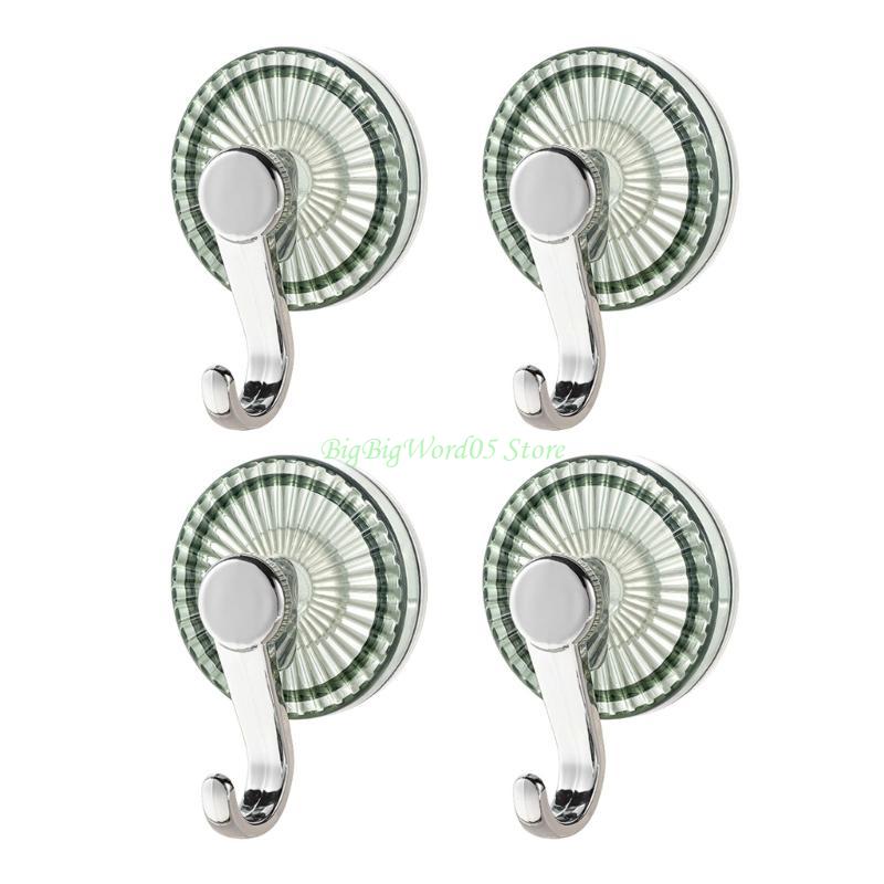 24TE No Residues Suction Cup Hooks Practical Waterproof Wall Mounts For Bathroom Kitchen Towel Robe Hanging Solution