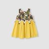 Summer Girls Cartoon Print Sleeveless Vest Dress Holiday Cotton Dress