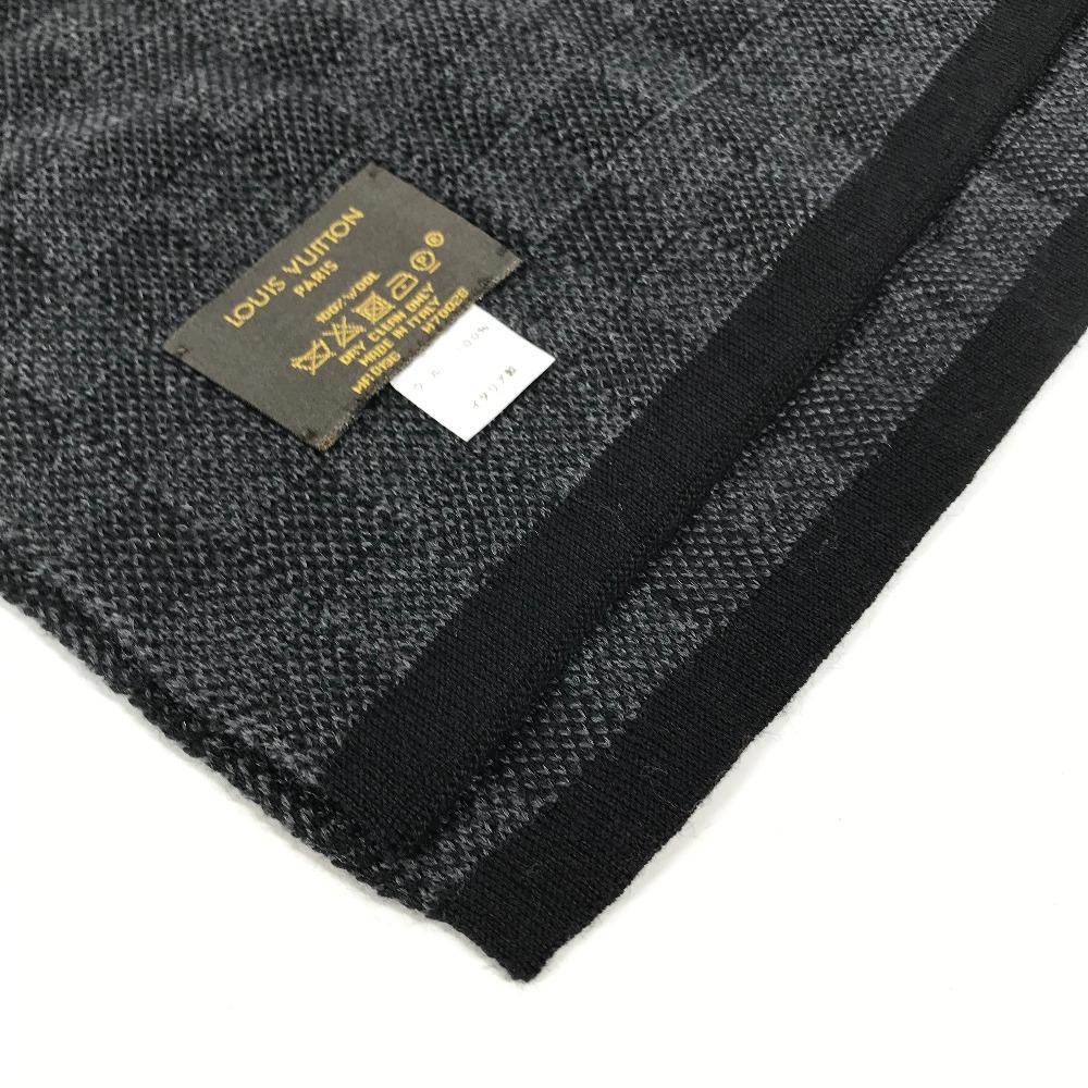 Louis Vuitton M70028 Damier Graphite Echarpes petit Damier  Scarf Black/gray