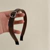 Christmas Headband with Heart Shaped Buckle Hairband Leather Hairband for Girls