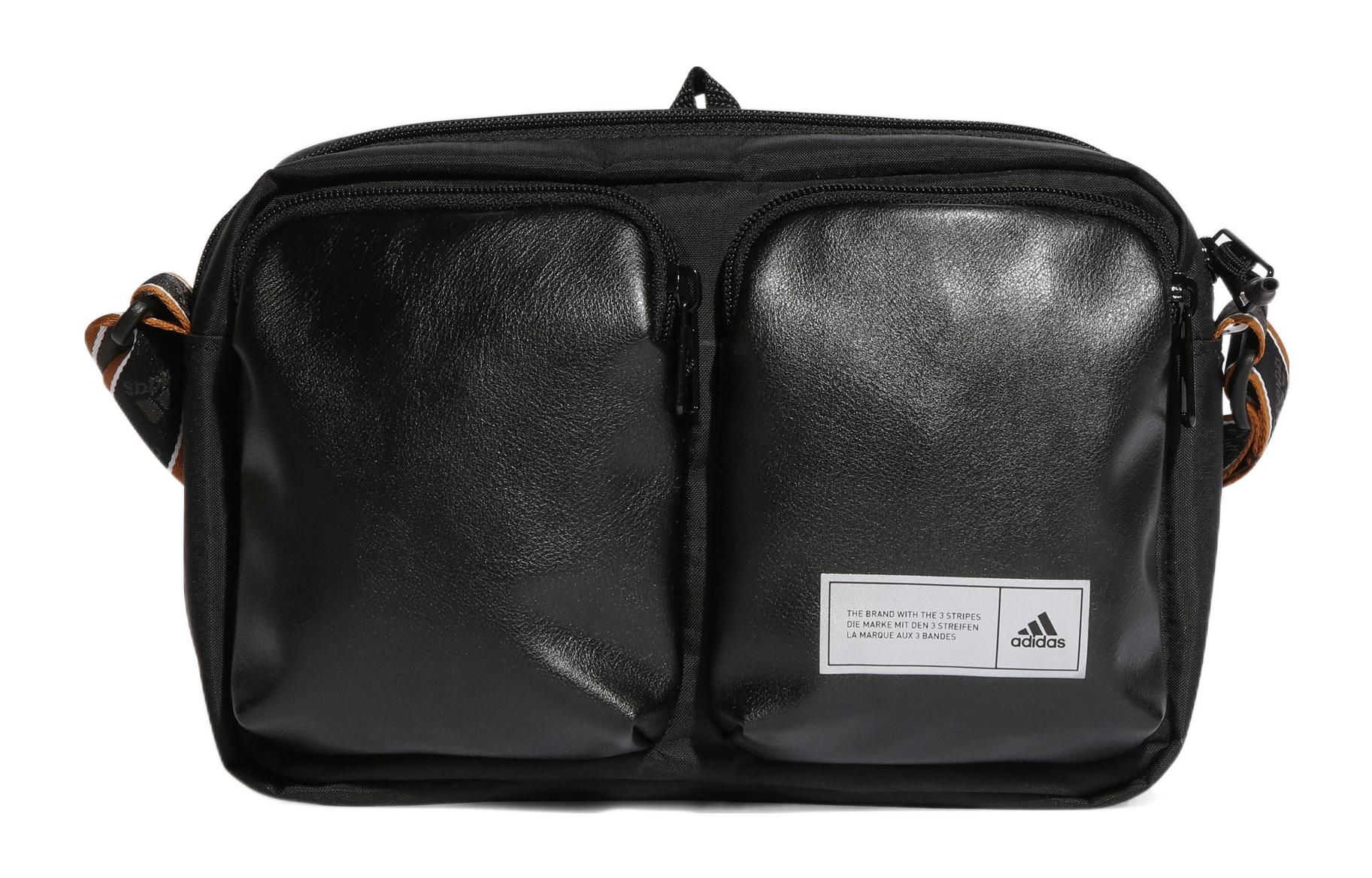 Adidas Polyamide Sports Bag, Shoulder Bag, Crossbody Bag Regular Unisex Black HT4775