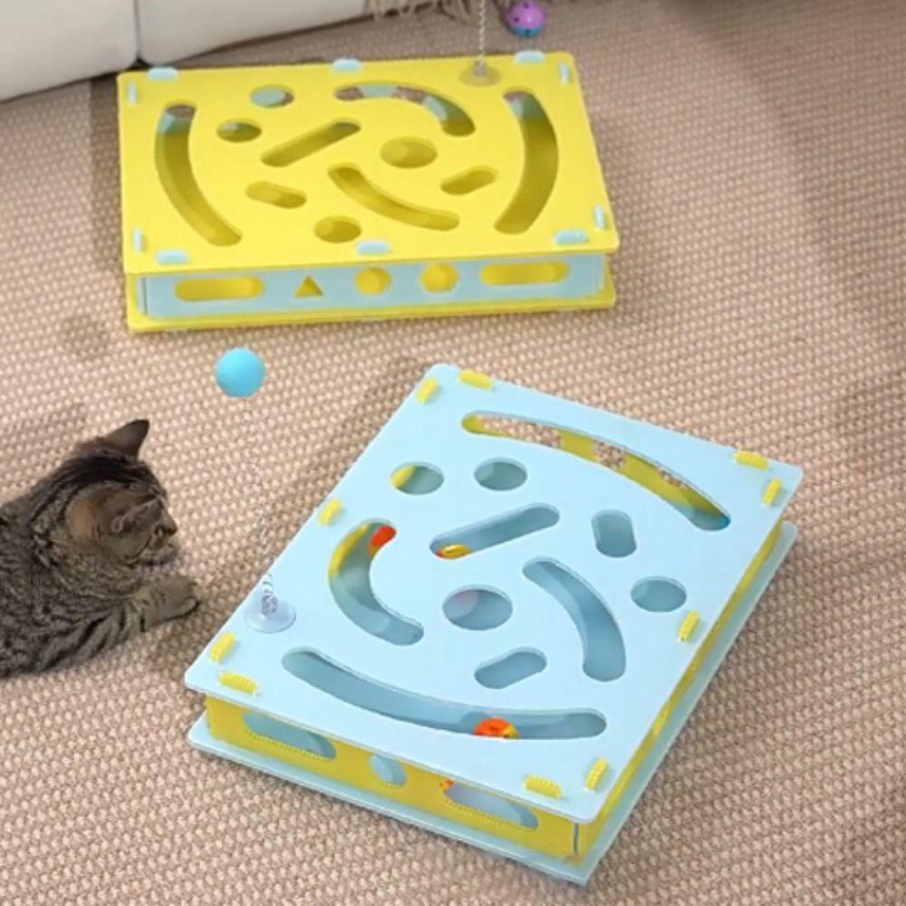 Detachable Interactive Cat Toy Plastic Cat Hole Digging Toy Cat Maze Toys  Relieve Boredom