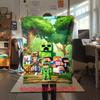 Classic Entertainment Sandbox Xbox Games Minecraft  Blanket, Home Warming, Four Season Bed Decoration, Sofa Cover, Flannel Throwing Blanket K4