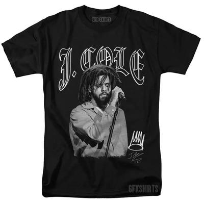 J Cole T Shirt Tour Merch 90s Hip Hop Rap Vintage Style Graphic Design