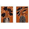 Treechild Ochre Still Life No 4 Ochre Still Life No 5 Framed Print Set  (Pack of 2)