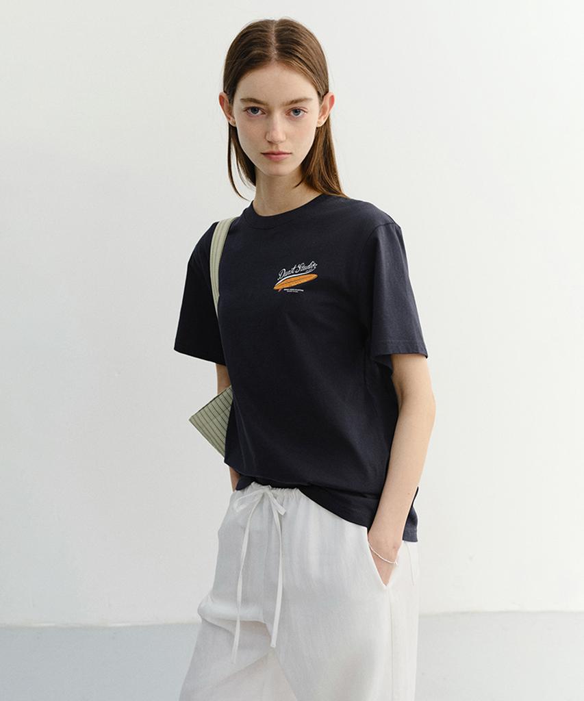 Deonseuteu Unisex Summer Holiday Surf Board T-Shirt_Udts6B133_French Navy