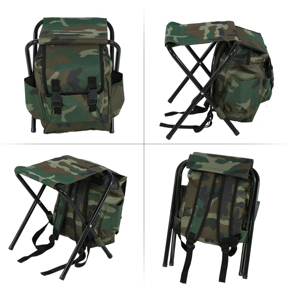 Foldable Outdoor Camping Fishing Stool Convenient Carry Seat With Storage Bag