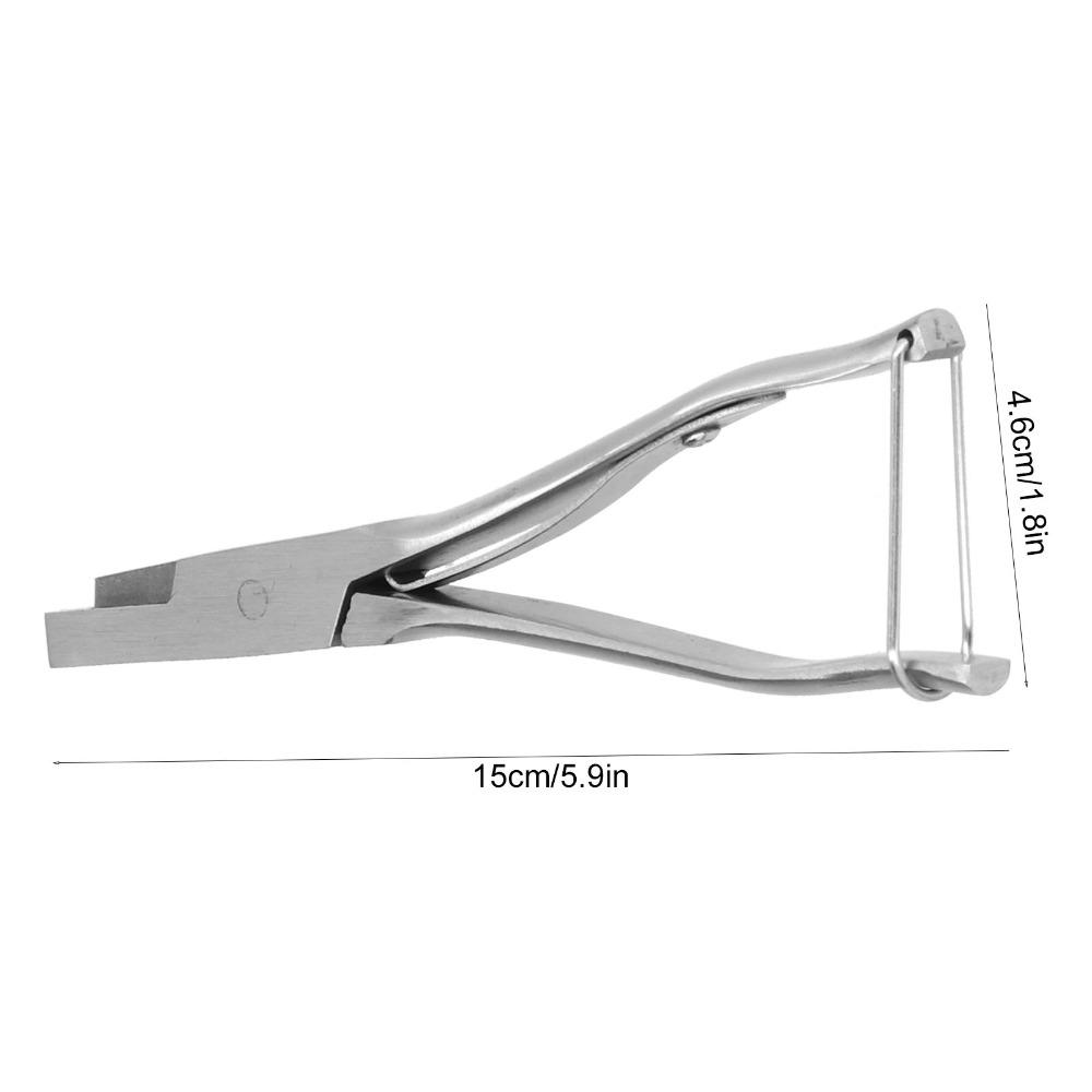 Sturdy U Shape Ear Pliers Stainless Steel Livestock Tool Long Service Animal Ear Notcher Sheep