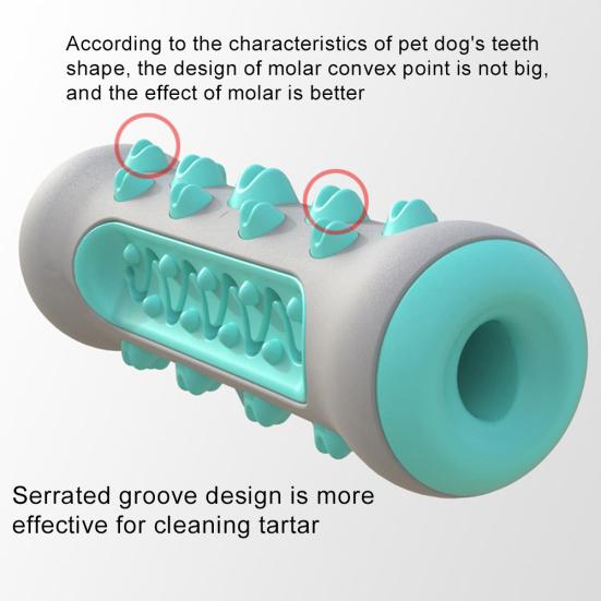 Pet Dog Puppy Bone Shape Molar Teeth Cleaner Brushing Stick Interactive Chew Toy