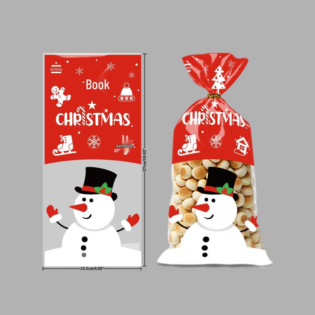 Süßigkeiten Keks Weihnachtsmann & Schneemann Geschenktüte 2024