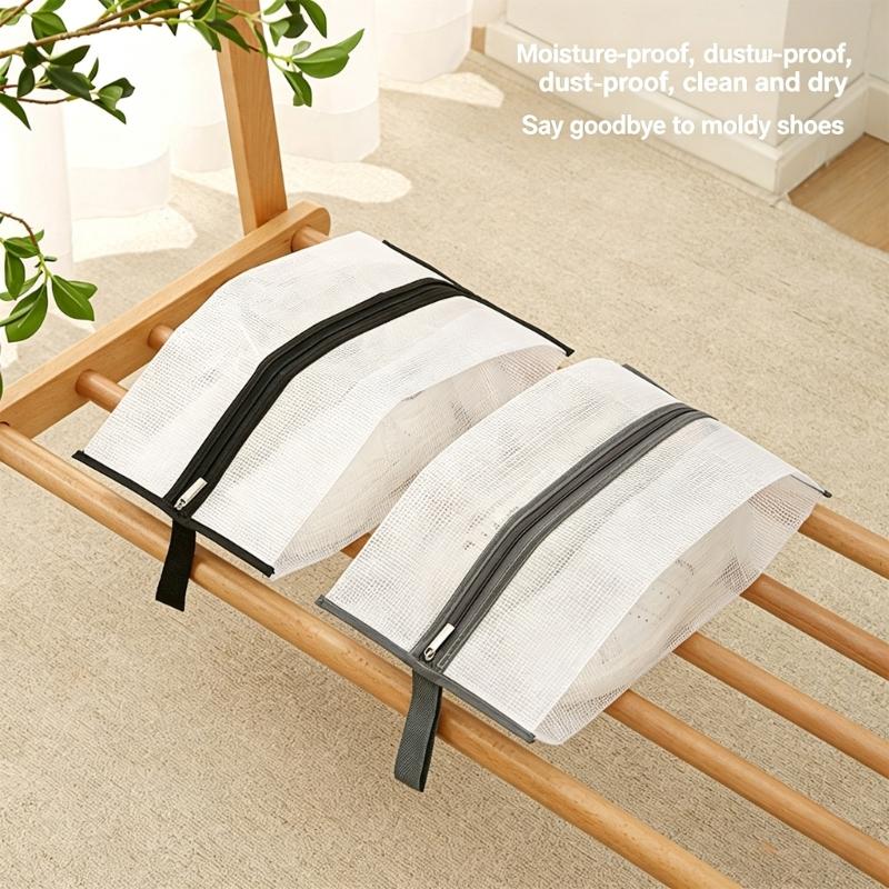 Water Resistant Shoe Protector Clear Window Design Portable Carry Bag For Shoes Clothes Storage
