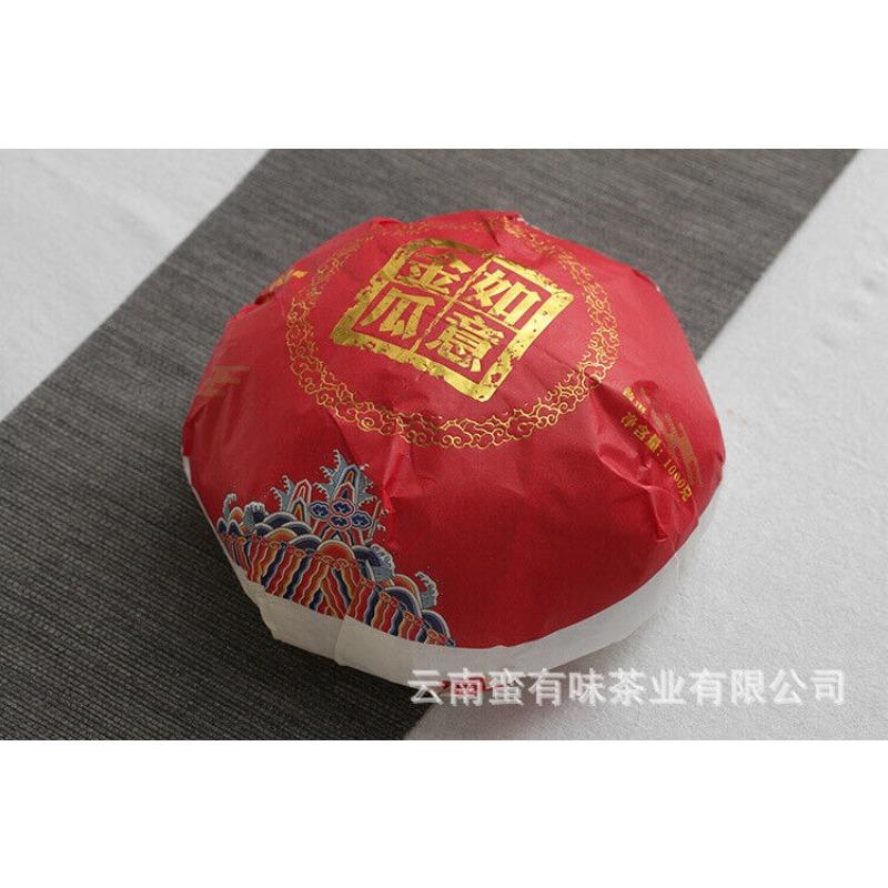 1000g Yunnan Pu'er Chá Ruyi Melão Dourado Chá Maduro Árvore Grande Árvore Velha Chá de Melão