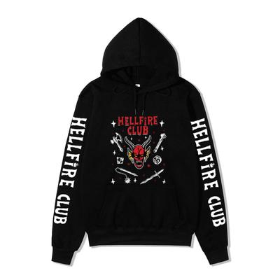 Men Women Hooded Fleece Long Sleeve Sweatshirt Polyester Comfortable Hoodies