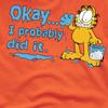Garfield Mens I Probably Did It T-Shirt