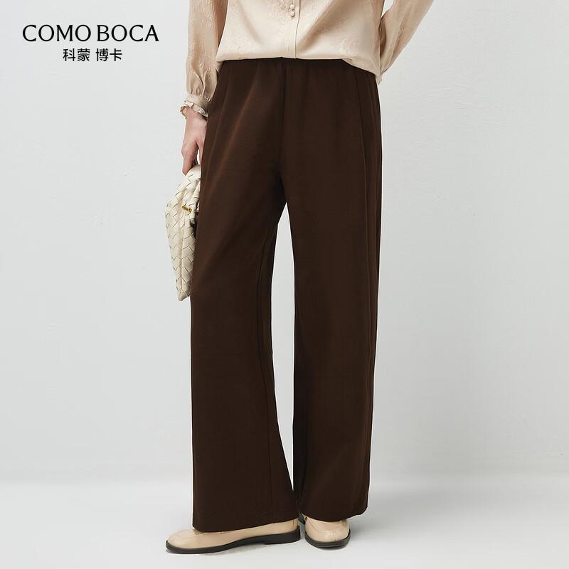 

Women s Elastic Waist Straight Leg Trousers