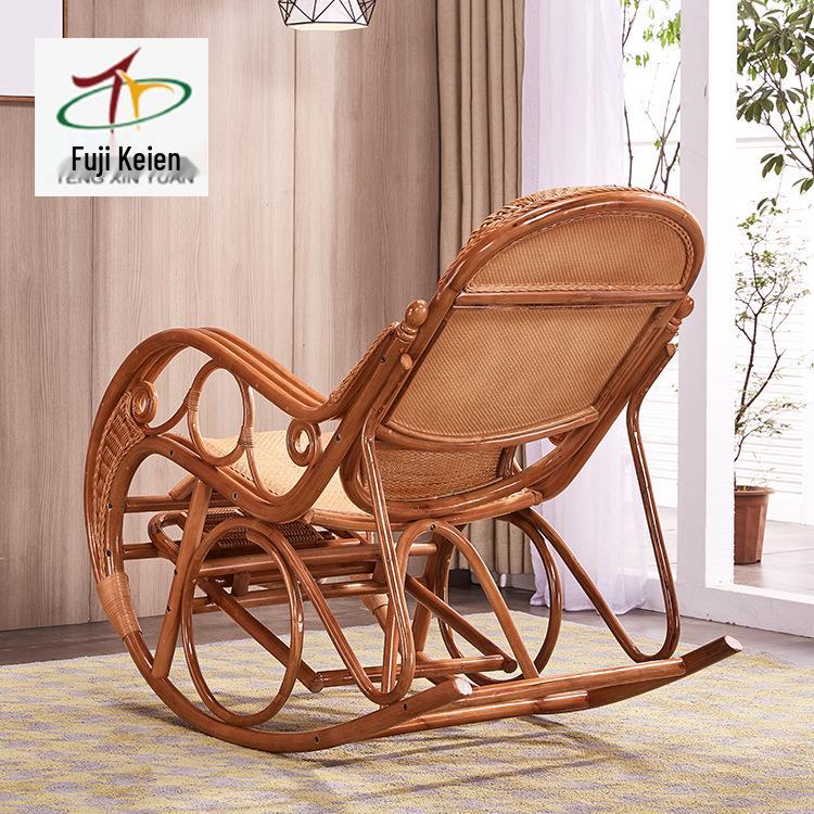 Foshan Rattan Weaving Chinese-Style Living Room & Balcony Leisure Rocking Chair