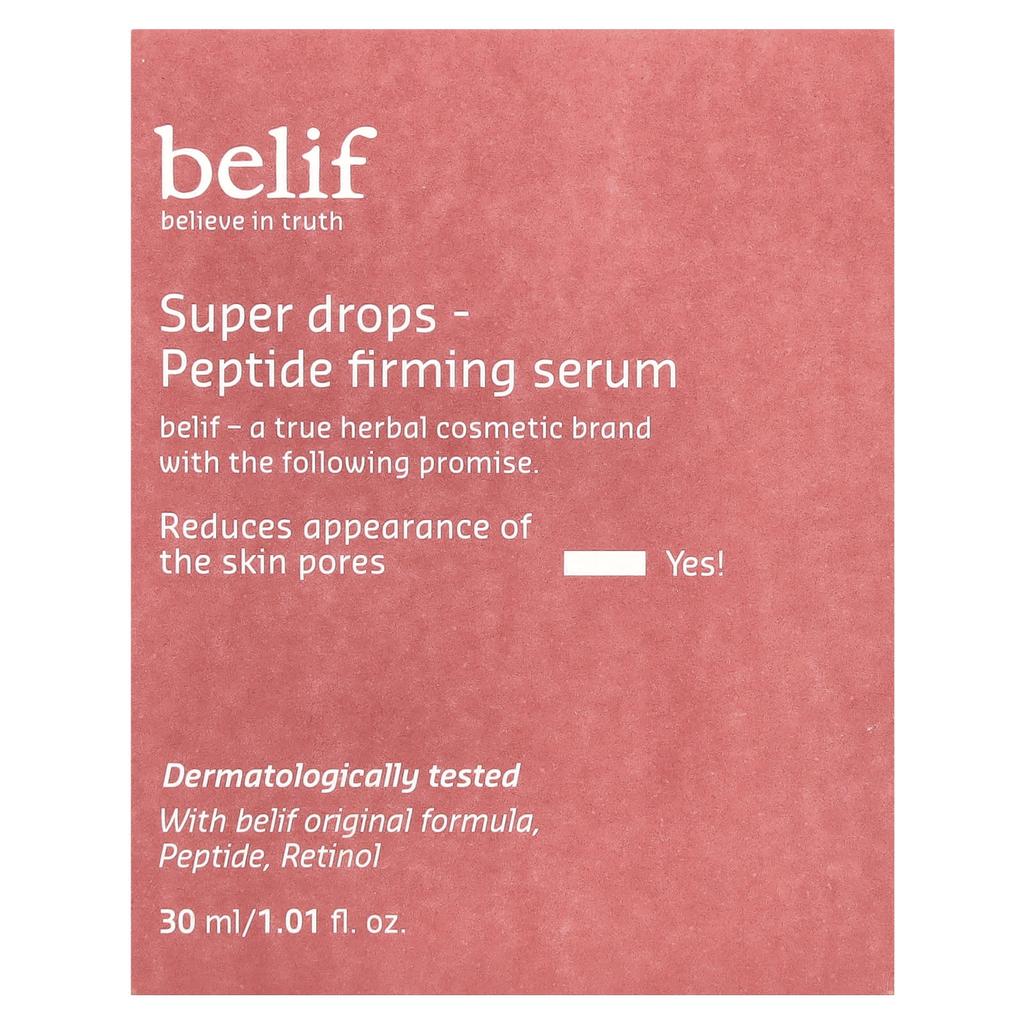 belif Super Drop, Peptide Firming Serum, 30Ml (1.01Fl Oz)