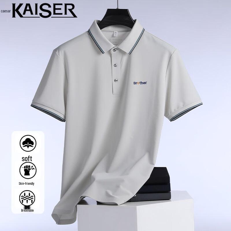 Мужская футболка-поло Caesar с коротким рукавом, 5A, антибактериальная 56