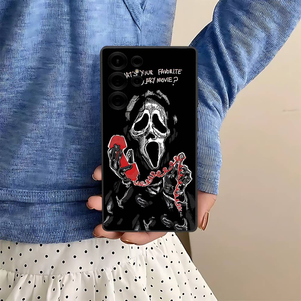 

Ghost Face Art Scream Phone Case For Samsung S 24 Fe 25 Ultra Plus 20 Lite 21 30 22 23 24 22 Ultra 5G Fundas Samsung S20 ULTRA 5G
