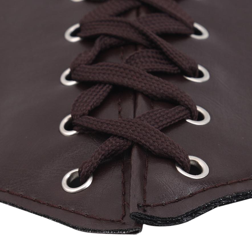 Kvinner bredt korsett midjebånd PU Stretchy Casual korsett bandasje midjebelte