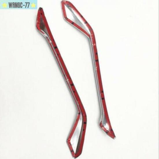 2PCS For Honda HR-V HRV Vezel 2016- Rear Fog Light Lamp Eyebrow Cover Trim