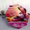 Personalized Name Minnie  Print Umbrella - Automatic Open/Close, Eight-Rib Durable Frame, Automatic Folding Umbrella
