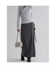 Striped Jersey Skirt Ash