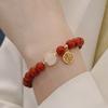 Natural Nanhong Agate Bracelet Fashion Women Daily Jewelry Lucky Gift