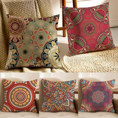 Colorful the Splendid Mandala Flower Cushion Cover Pillowcase Antidustmite Living Room Sofa Decor Cushion Room