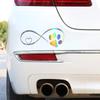 Honelife Cute Car Sticker Funnny Cat Paw Print Dog Paw Print Creative Footprint Sticker Window Decoration