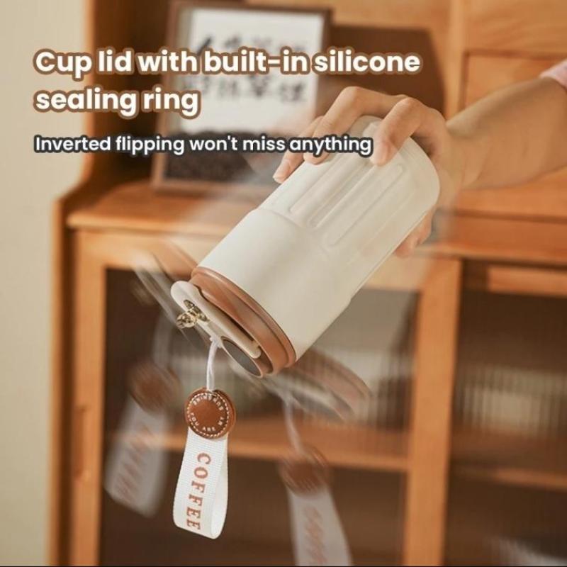 Hochwertiger Becher Heiß- und Kalt-Vakuumisolierter Becher Edelstahlbecher Tragbarer Wasserbecher