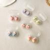 Women Contact Lense Kit Holder Container Cute Ice Cream Shape Contact Lens Case for Travel Party with Lenses Tweezers Gift