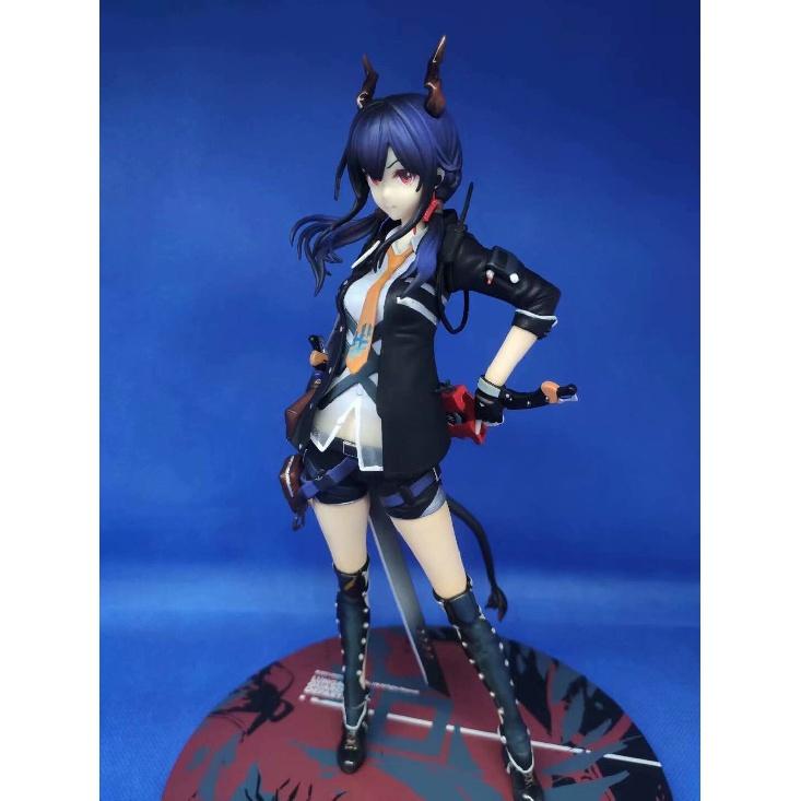 High Quality Arknights Anime Action Figures Chen Maiden Arms Shorts Transparent Clothing Standing Posture 25cm PVC Figurines