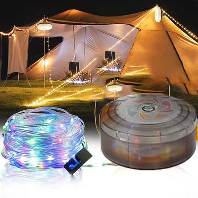 Ghirlandă Luminoasă Ambientală RGB cu Schimbare de Culoare 8M 1200mAh Lampă Portabilă pentru Camping în Aer Liber Bandă Luminoasă Decorativă