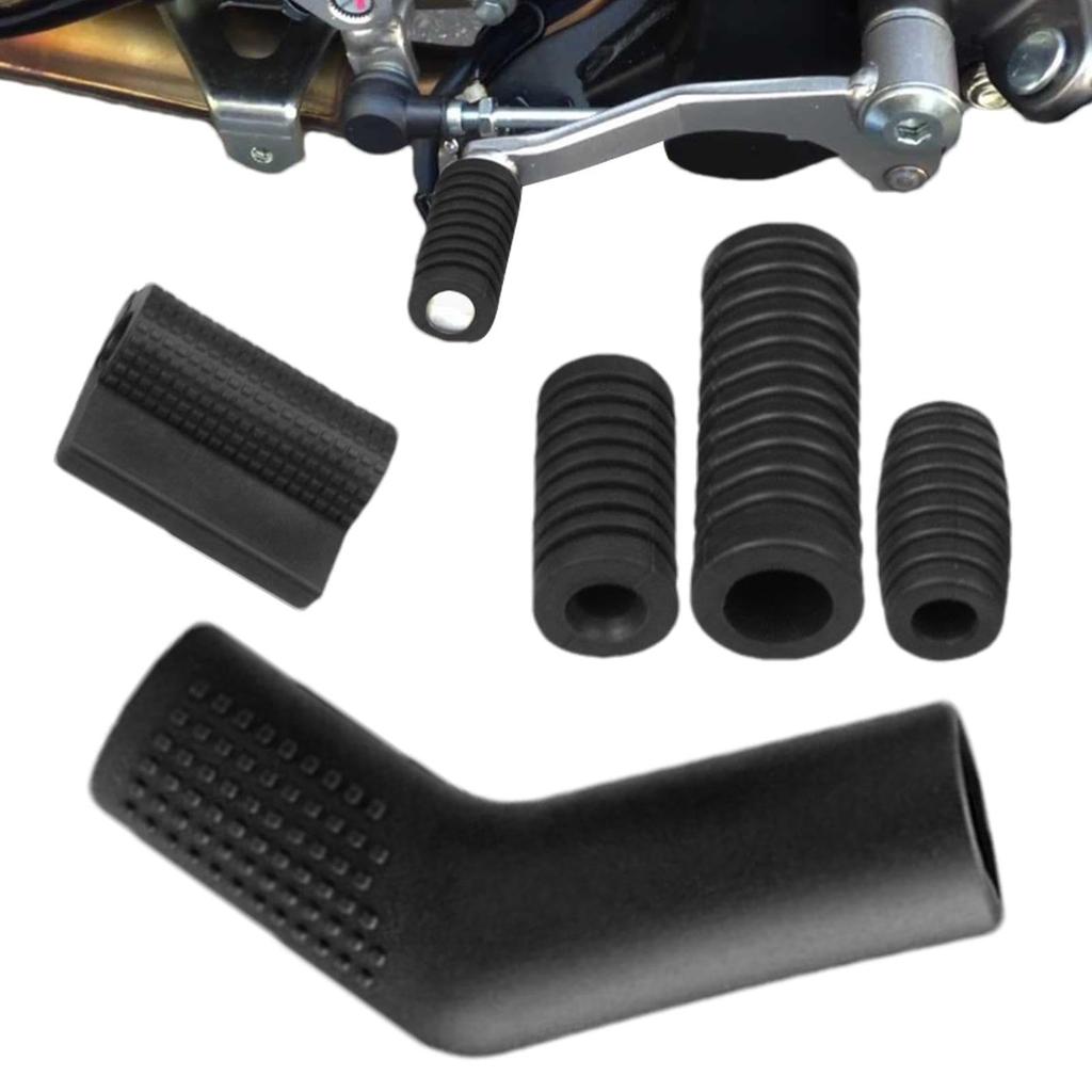 Motorcycle Rubber Shifter Cover, Motorcycle Shift Lever Sleeve - 5X Anti-Slip Soft Rubber Gear
