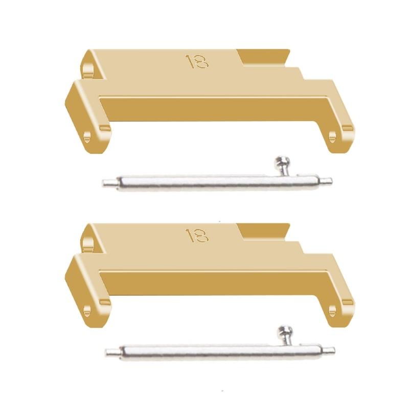 Watch Strap Connector Lugs Adapter Quick Release Metal Link Attachment Compatible for 18mm-20mm Bracelet Watchband 2pcs