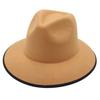 Top Hat do obszywania, Kapelusz Jazzowy Kopułowy, Filcowy Kapelusz w Stylu Zagranicznym Męski i Damski, Kapelusz Wełniany, Kapelusz Fedora, Kapelusz Przeciwsłoneczny.